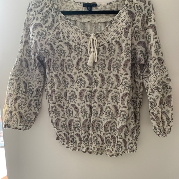 Paisley Peasant Top - Picture 1 of 4